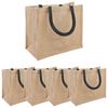 vidaXL Jute tasker 5 Naturfarvet og sort 26 x 22 x 14 cm