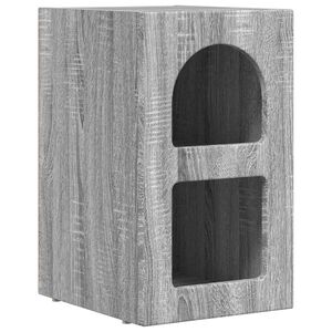 vidaXL Sengebord Gr&aring; Sonoma 29,5 x 33,5 x 50 cm Konstrueret tr&aelig;