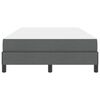 vidaXL Box spring seng med madras M&oslash;rkegr&aring; 120 x 190 cm Stof