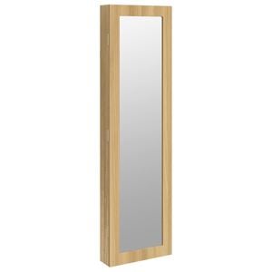 vidaXL v&aelig;gh&aelig;ngt smykkeskab med spejl 30x8,5x106 cm