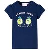 T-shirt til b&oslash;rn str. 116 marinebl&aring;