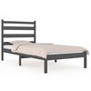 vidaXL sengeramme 75x190 cm Small Single massivt fyrretr&aelig; gr&aring;