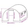 vidaXL overtr&aelig;k til drivhus (8 m&sup2;) 400x200x200 cm gr&oslash;n