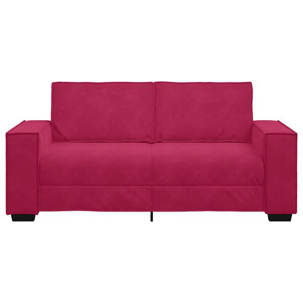 vidaXL 2-personers sofa 180x78x84 cm fl&oslash;jl vinr&oslash;d