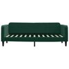 vidaXL daybed 80x200 cm velour m&oslash;rkegr&oslash;n
