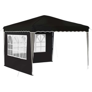 vidaXL Pop-up Festtelt 288 x 288 x 245 cm Sort Oxford stof