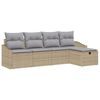 vidaXL Sofa S&aelig;t 6 stk. polyrattan