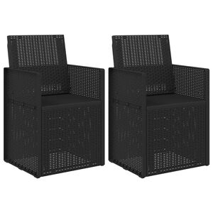vidaXL Havem&oslash;bler Spisestole 2 pcs Antracit 53 x 47 x 88,5 cm PP