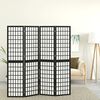 vidaXL 4-panels rumdeler 160x170 cm foldbar japansk stil sort