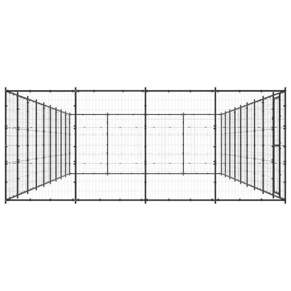 vidaXL udend&oslash;rs hundebur 43,56 m&sup2; st&aring;l
