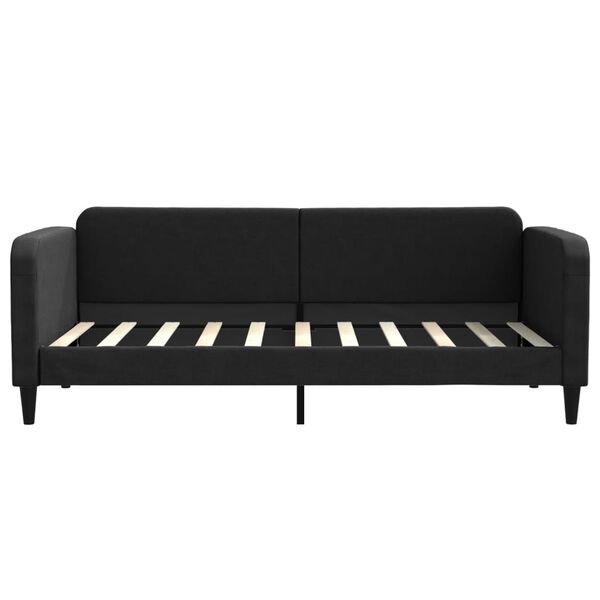 vidaXL daybed med madras 90x190 cm stof sort