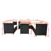 vidaXL lounges&aelig;t til haven 5 dele med hynder polyrattan sort