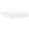 vidaXL sandkasse med l&aring;g 111x111x19,5 cm massivt fyrretr&aelig; hvid
