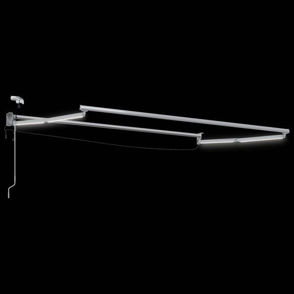 vidaXL Elektrisk Utr&aelig;kkelig Markise Beige 3,5 x 2,5 m