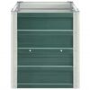 vidaXL forhøjet plantekasse 240x40x45 cm galvaniseret stål grøn
