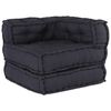 vidaXL Modulsofa 3 pcs Antracit Stof