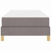 vidaXL Box spring seng med madras Gr&aring;brun 80 x 200 cm Stof
