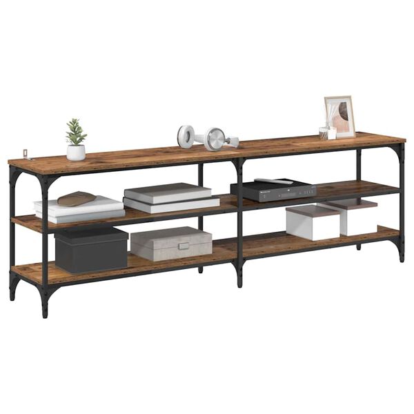 vidaXL TV-skab Gammelt tr&aelig; 160 x 30 x 50 cm Ingeni&oslash;rt tr&aelig; og jern
