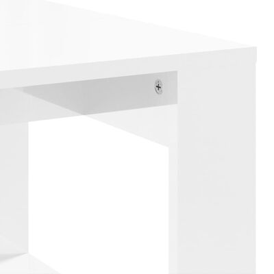 vidaXL sofabord 102x50x35 cm konstrueret træ hvid højglans