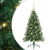 vidaXL Kunstig Forbelyst Juletr&aelig; med 150 LED'er Gr&oslash;n 120 cm PVC