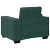 vidaXL Sofa 3 pcs Mørkegrøn Linned-blandet stof