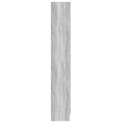 vidaXL bogskab 82,5x30,5x185,5 cm konstrueret træ grå sonoma-eg