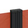 vidaXL sammenrullelig sidemarkise 200x600 cm terrakotta
