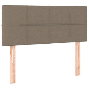 vidaXL sengegavl 80x5x78/88 cm stof gr&aring;brun