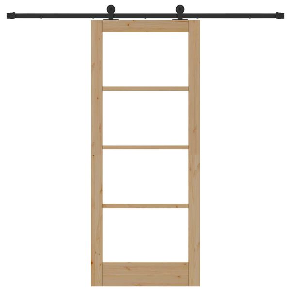 vidaXL Skydedør ORKDAL Naturfarvet 83 x 202 cm