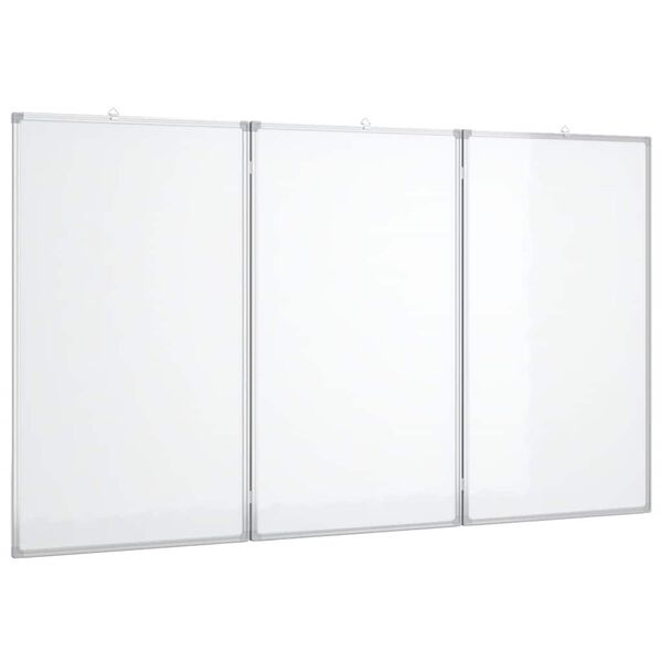 vidaXL magnetisk whiteboard 180x100x1,7 cm foldbart aluminium