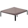 vidaXL Gazebo D&aelig;kke med tag Gr&aring;brun 300 x 300 cm Polyester og St&aring;l