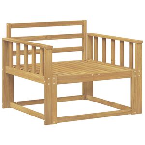 vidaXL Udend&oslash;rs Mellem Sofa Massivt Akacietr&aelig; Hvid