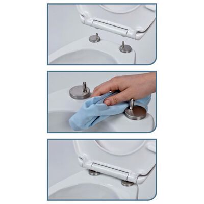 SCHÜTTE toiletsæde med soft close + quick release ANTHRAZIT duroplast