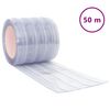 vidaXL b&aelig;ndelgardin 200 mm x 1,6 mm 50 m PVC transparent