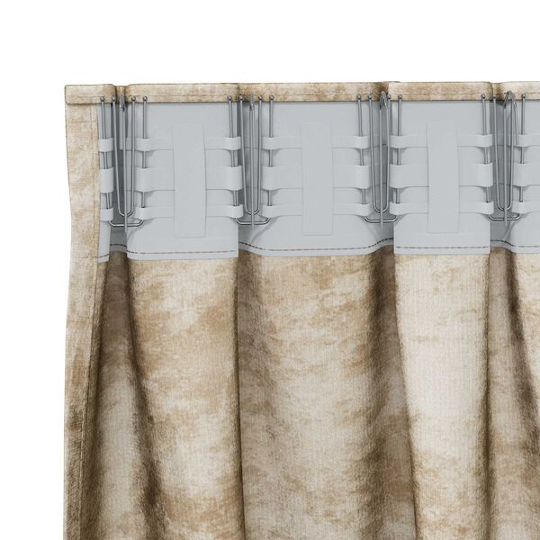 vidaXL Velour Gardiner med gardiner 2 pcs Creme 245 x 140 cm Fl&oslash;jl
