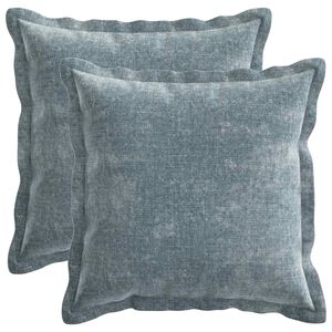 vidaXL Pudebetr&aelig;k 2 stk. HOUTEN Lysebl&aring; 30 x 30 cm Chenille Stof