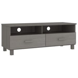 vidaXL tv-skab HAMAR 106x40x40 cm massivt fyrretr&aelig; lysegr&aring;