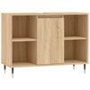 vidaXL badev&aelig;relsesskab 80x33x60 cm konstrueret tr&aelig; sonoma-eg