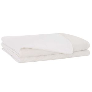 vidaXL V&aelig;gtet t&aelig;ppe Hvid 152 x 203 cm 7 kg 100% Bomuld 205T
