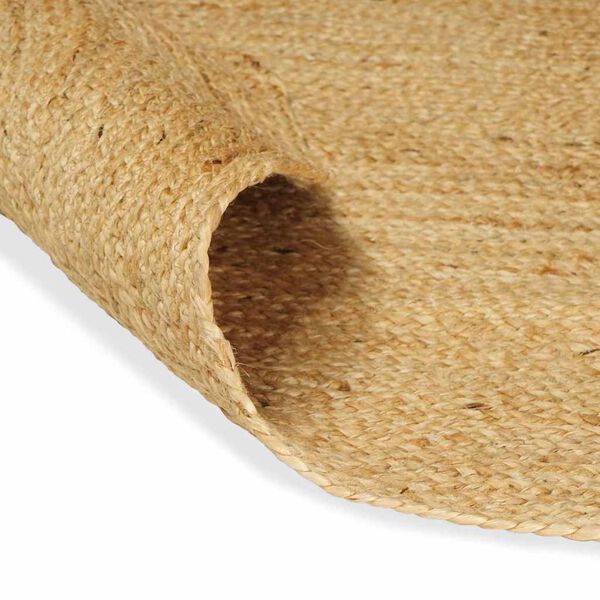 vidaXL Omr&aring;det&aelig;pper Oval Naturfarvet 205 x 305 cm Jute