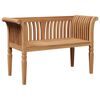 vidaXL b&aelig;nk Brun 127,5 x 52 x 80 cm Massivt teaktr&aelig;