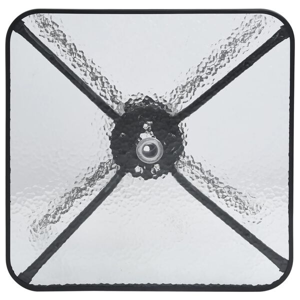 vidaXL havebord 70x70x70 cm st&aring;l sort