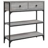 vidaXL konsolbord 72,5x25x75 cm konstrueret tr&aelig; gr&aring; sonoma-eg