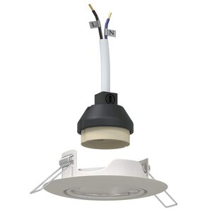 vidaXL Spotlight 24 pcs Hvid 9 x 9 x 2.5 cm Metal