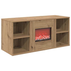 vidaXL Elektrisk pejs Artisan-eg 100 x 37 x 45,5 cm Konstrueret tr&aelig;