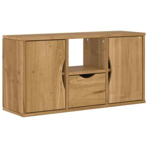 vidaXL TV-skab ODDA med skuffe 79x24x40 cm massivt fyrretr&aelig;