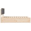 vidaXL Sengestel med Polstret Hovedgavl Lysegr&aring; 140 x 200 cm