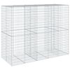 vidaXL gabionkurv med cover 250x100x200cm galvaniseret jern