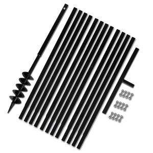 P&aelig;lebor med h&aring;ndtag, 100 mm, med forl&aelig;ngerr&oslash;r, 13 m, st&aring;l