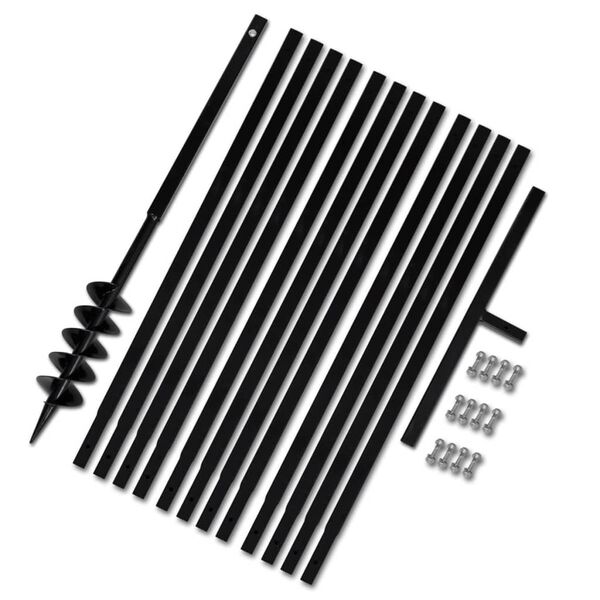 P&aelig;lebor med h&aring;ndtag, 100 mm, med forl&aelig;ngerr&oslash;r, 13 m, st&aring;l